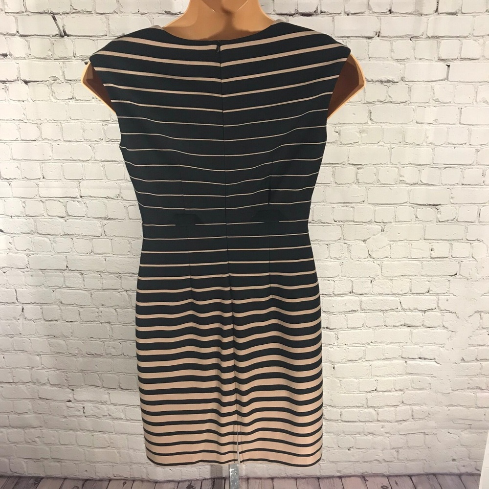 Connected Apparel Striped Dress Size 12P Petite - Picture 4 of 8